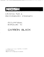 Criteria for a Recommended Standard Occupational Exposure to Carbon Black 1978