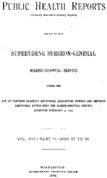 Public Health Reports  v XVI part II nos 2752  index