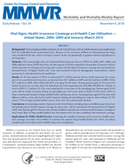 Morbidity and Mortality Weekly Report MMWR  Early Release  Vol 59 November 9 2010