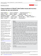 Cancer Incidence in World Trade Center Rescue and Recovery Workers by Race and Ethnicity