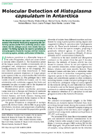 Molecular Detection of Histoplasma capsulatum in Antarctica