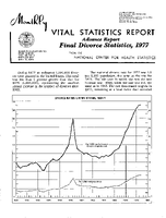 Advance report  Final divorce statistics 1977