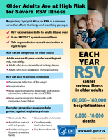 Older Adults Are at High Risk for Severe RSV Illness