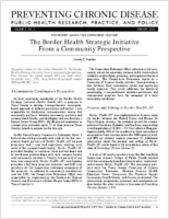 The Border Health Strategic Initiative From a Community Perspective
