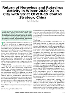 Return of Norovirus and Rotavirus Activity in Winter 202021 in City with Strict COVID19 Control Strategy China