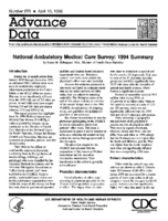 National Ambulatory Medical Care Survey 1994 Summary