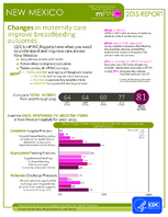 CDC National Survey Maternity Practices in Infant Nutrition and Care mPINC New Mexico 2015 Report