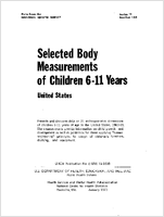 Selected Body Measurements of Children 611 Years United States