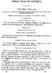 Public health reports  v 18 no 10 March 6 1903
