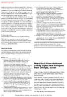 Hepatitis E Virus Outbreak among Tigray War Refugees from Ethiopia Sudan