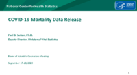 COVID19 mortality data release