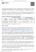 Ambulatory Medical Care Utilization Estimates for 2004