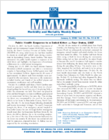 MMWR Morbidity and Mortality Weekly Report Vol 56 No 5152 January 4 2008