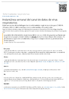 Instantnea semanal del canal de datos de virus respiratorios