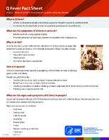 Q fever fact sheet