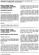Mental Health And Older Women