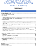 Meeting of the Advisory Committee on Immunization Practices ACIP September 29 2021 summary minutes