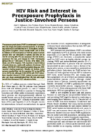 HIV Risk and Interest in Preexposure Prophylaxis in JusticeInvolved Persons