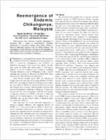 Reemergence of Endemic Chikungunya Malaysia