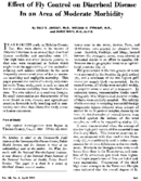 Effect of fly control on diarrheal disease in an area of moderate morbidity