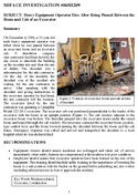 Heavy Equipment Operator Dies After Being Pinned Between the Boom and Cab of an Excavator