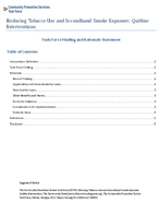 Reducing Tobacco Use and Secondhand Smoke Exposure Quitline Interventions