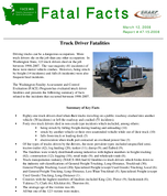 Fatal Facts Truck Driver Fatalities