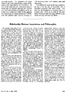 Relationship between inoculations and poliomyelitis