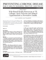 Opportunities in Preventive Health
