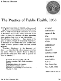Practice of public health 1953