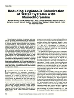 Reducing Legionella Colonization of Water Systems with Monochloramine