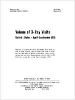 Volume of Xray visits United States AprilSeptember 1970