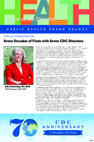 Seven decades of firsts with seven CDC directors  Julie Gerberding MD MPH CDC Director 20022008