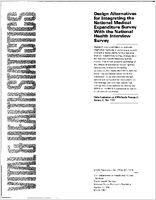 Design Alternatives for Integrating the National Medical Expenditure Survey With the National Health Interview Survey