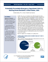 Potentially Preventable Emergency Department Visits by Nursing Home Residents United States 2004
