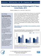 Mental Health Treatment Among Children Aged 517 Years United States 2019