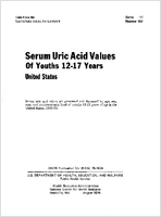 Serum Uric Acid Values of Youths 1217 Years United States
