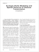 Ecologic Niche Modeling and Spatial Patterns of Disease Transmission