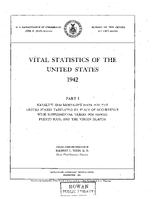 Vital Statistics of the United States 1942 Part I