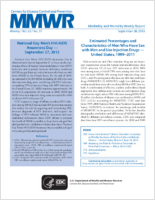 MMWR Morbidity and Mortality Weekly Report Vol 62 No 37 September 20 2013