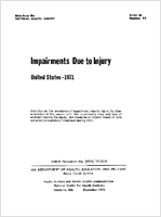Impairments Due to Injury United States 1971