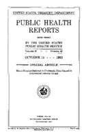 Public Health Reports  v 47 no 42  cover