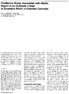 Foodborne illness associated with niacin report of an outbreak linked to excessive niacin in enriched cornmeal