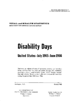 Disability days July 1965June 1966