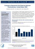 Emergency Department Visit Rates by Selected Characteristics United States 2020