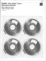 Public Use Data Tape Documentation Body Measurements Ages 6 Months  74 Years Tape Number 6501 Version 2 Hispanic Health and Nutrition Examination Survey 19821984