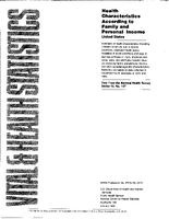 Health Characteristics According to Family and Personal Income United States