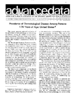 Prevalence of Dermatological Disease Among Persons 174 Years of Age United States