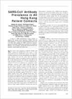 SARSCoV Antibody Prevalence in All Hong Kong Patient Contacts
