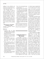 Linguatuliasis in Germany